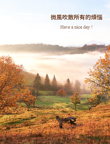 秋日楓景