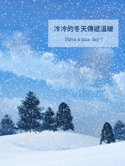冬日飛雪